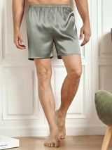 [Harmaanvihreä] SilkSilky-FI Men's Sleep Shorts 003
