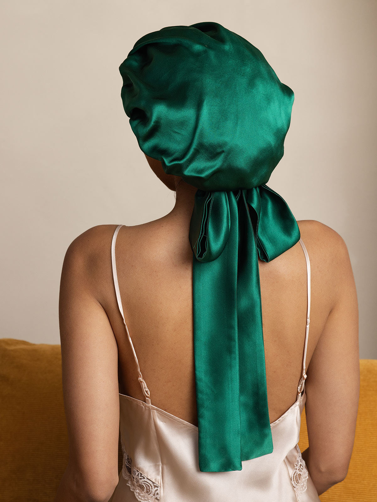 [Tummanvihreä] SilkSilky-FI Sleep Cap 004