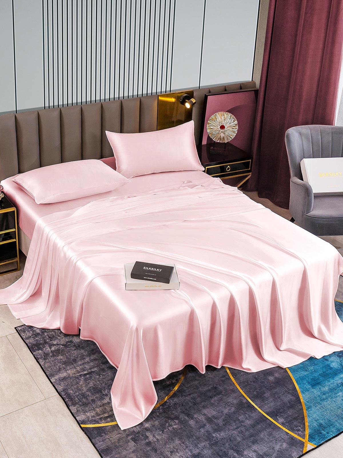 [Pinkki] SilkSilky-FI 22Momme Bedding Set 002