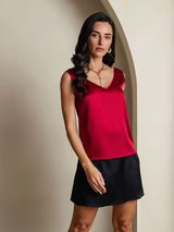 [Viini] SilkSilky-FI Sleeveless V Neck Camisole Top 005