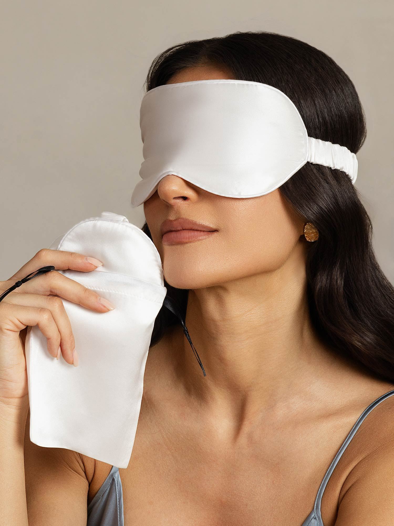 [Valkoinen] SilkSilky-FI Eye Mask 007