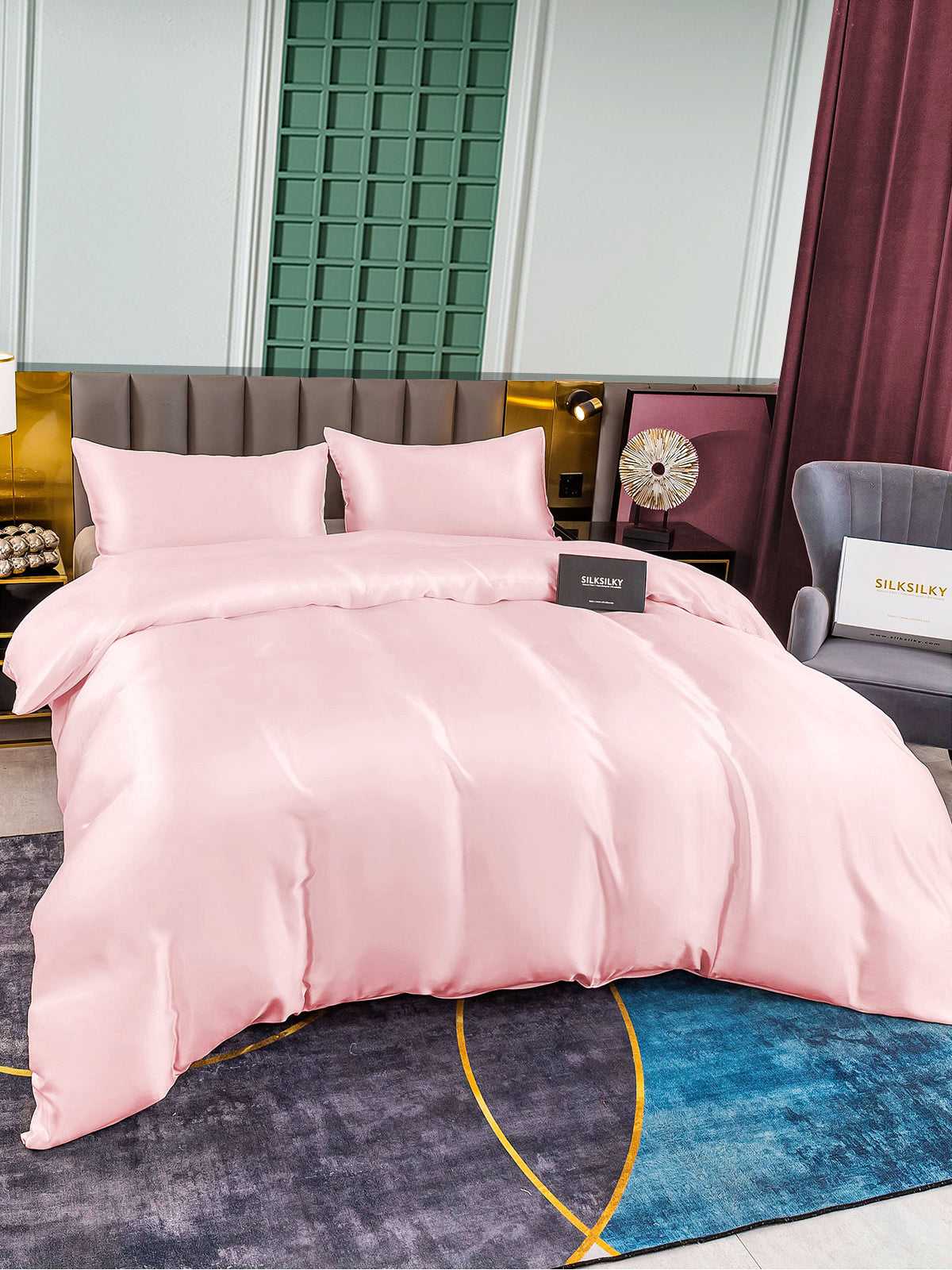 [Pinkki] SilkSilky-FI 25Momme Bedding Set 003