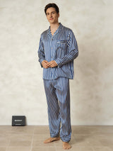 [Laivasto Raita] SilkSilky-FI 19Momme Mens Pajamas 003,