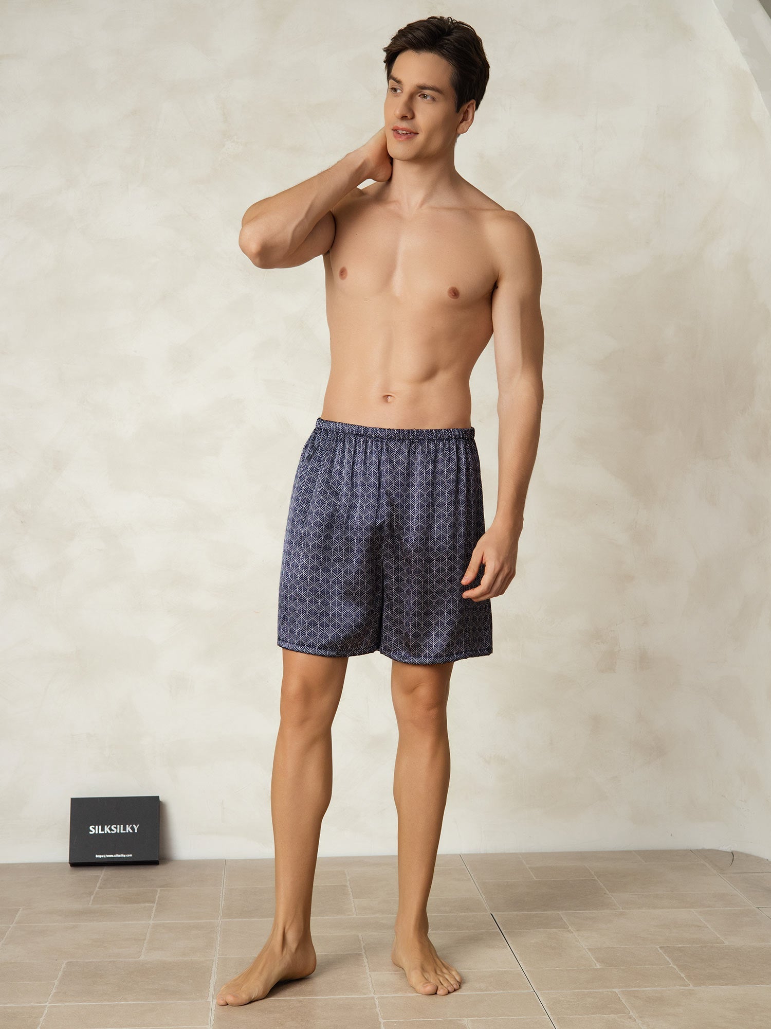 [Laivasto Ginkgo] SilkSilky-FI Mens Sleep Bottoms 006
