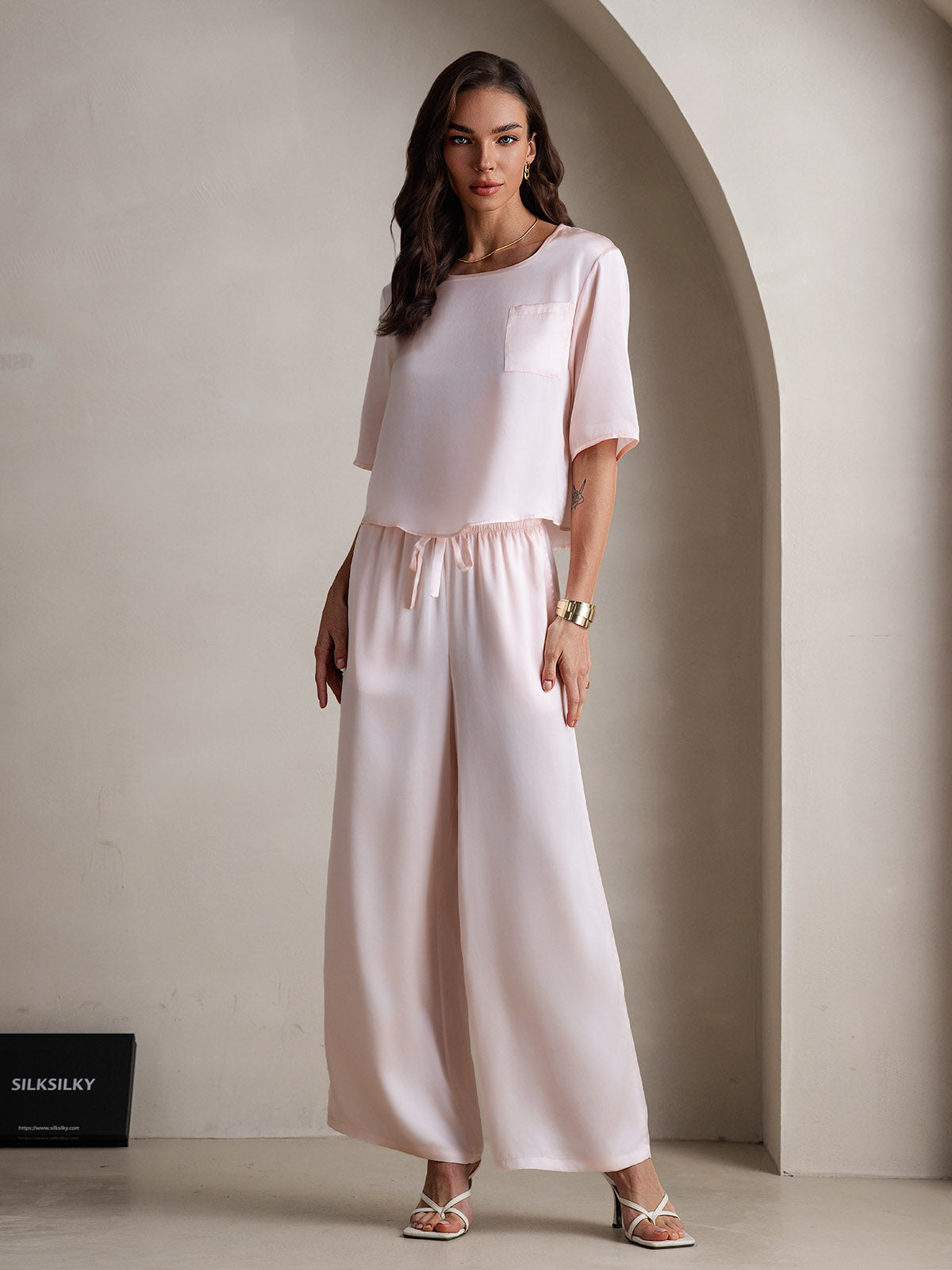 [Pinkki] SilkSilky-FI Womens Pajamas 003,