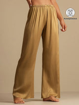 [Tan] SilkSilky-FI 19Momme Women's Sleep Pants 001