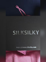 SilkSilky-FI Spaghetti Strap Sweetheart Neck Yöpaita video 001