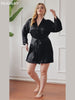 SilkSilky-FI Plus Size Womens Robe video 001