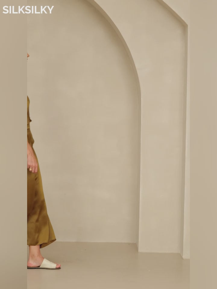 SilkSilky-FI 19Momme Silk Skirt-video-001