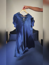 SilkSilky-FI Short Sleeve V Neck Yöpaita video 001