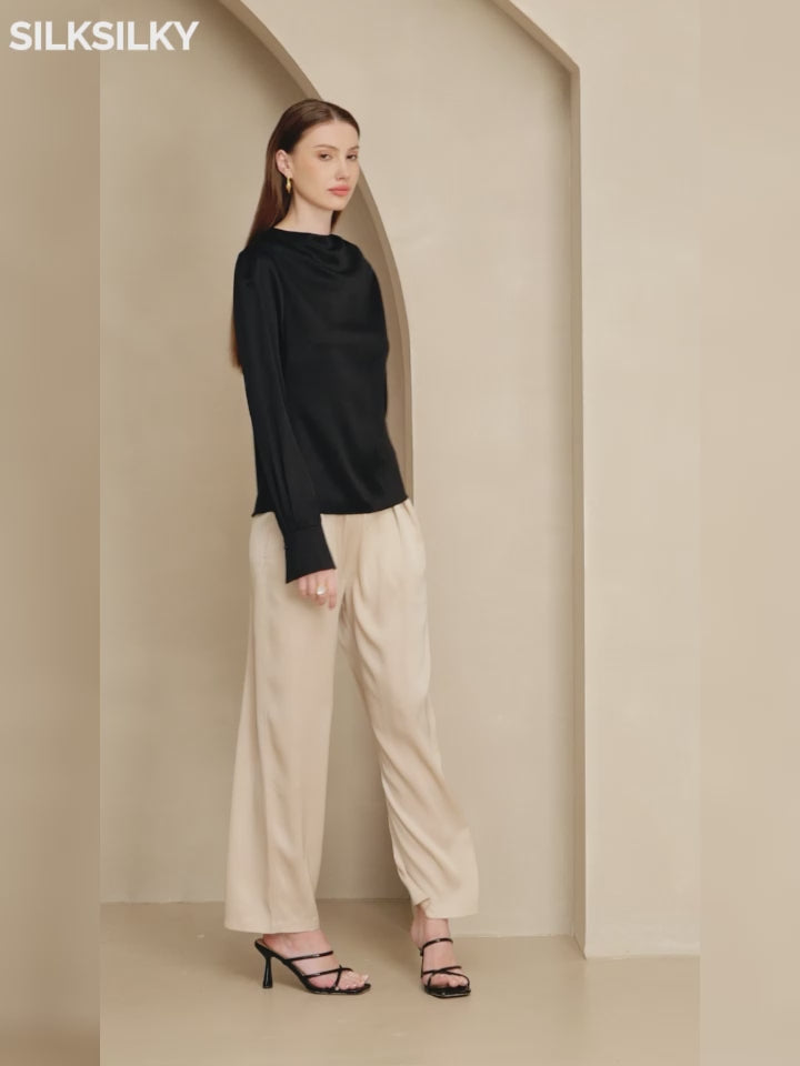 SilkSilky-FI 19Momme Womens Shirt video 001
