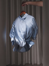 SilkSilky-FI 3/4 Sleeve Lapel Collar Naisten paita video 001