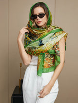 [P072] SilkSilky-FI Pure Silk Scarf 007