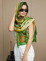 [P072] SilkSilky-FI Pure Silk Scarf 006