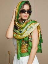 [P072] SilkSilky-FI Pure Silk Scarf 001