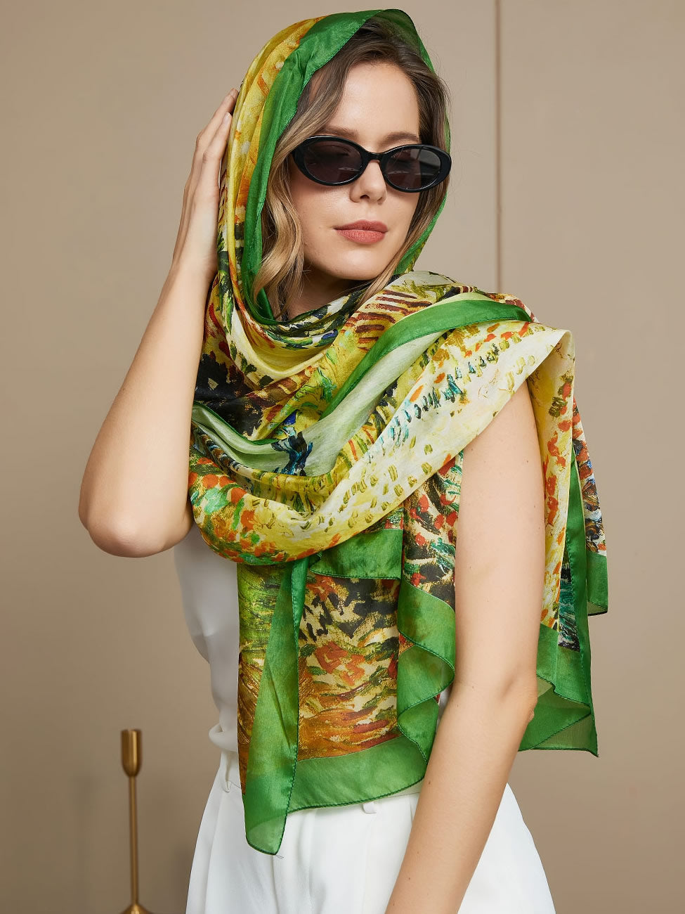 SilkSilky FI Pure Silk Scarf Multi 001