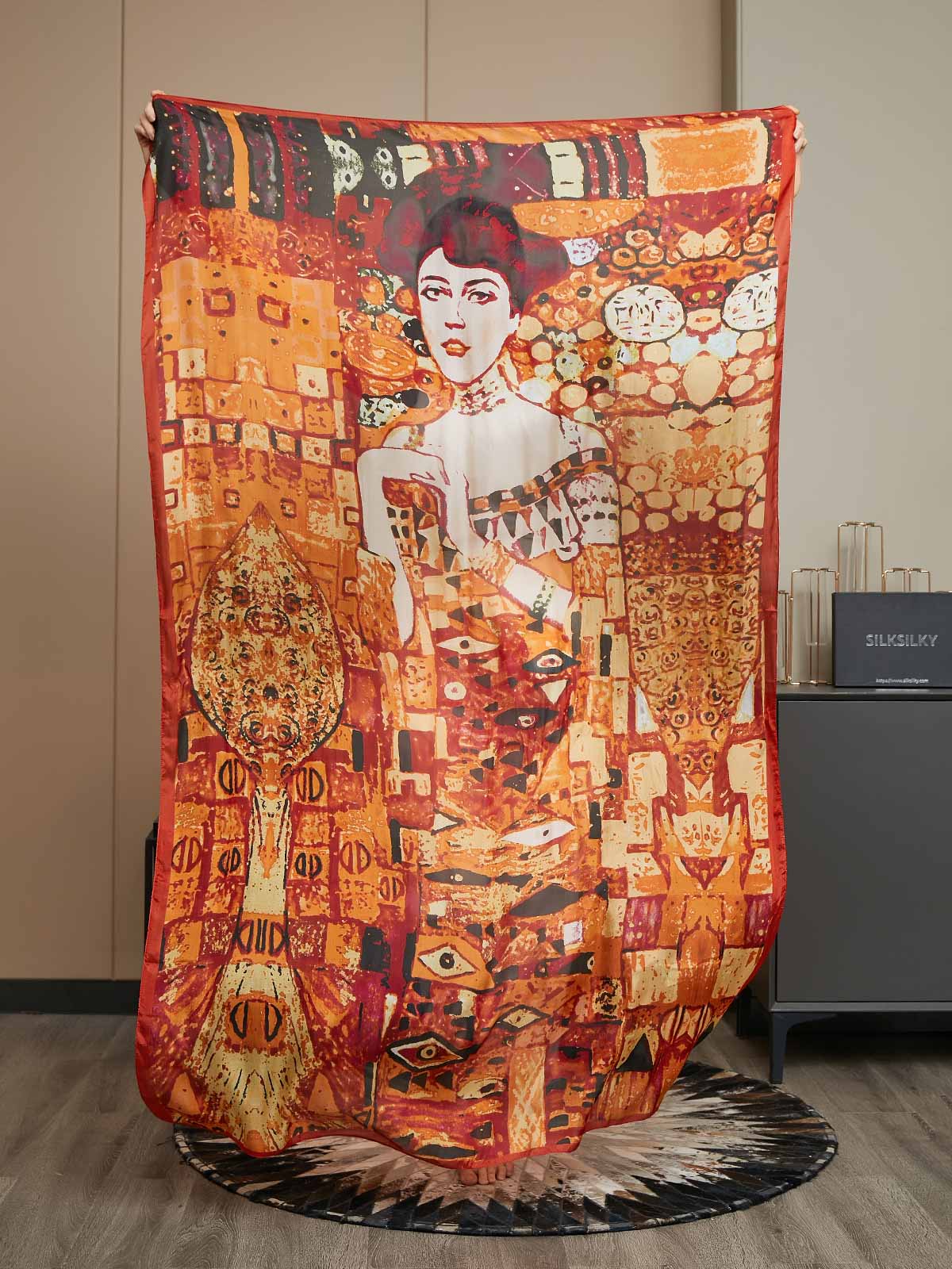 [P073] SilkSilky-FI Pure Silk Scarf 003