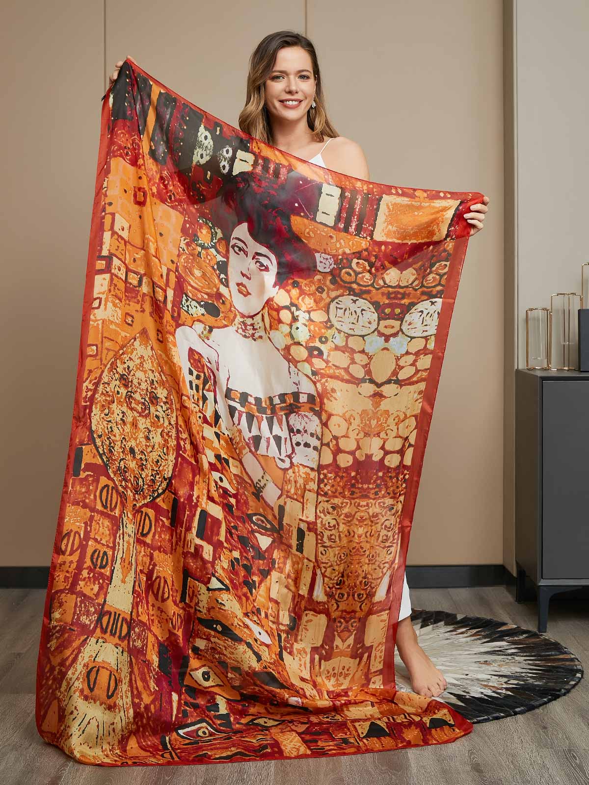 [P073] SilkSilky-FI Pure Silk Scarf 007