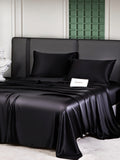 SilkSilky FI 25Momme Pure Silk Bedding Set Musta 002