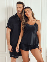 [Musta] SilkSilky-FI Pure Silk Short Sleeve Couple 003