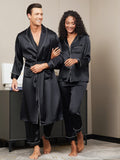 SilkSilky FI Pure Silk Long Sleeve Couple Musta 003