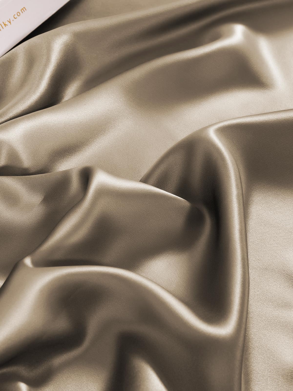 SilkSilky FI 19Momme Pure Silk Sheet Khaki 006