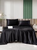 SilkSilky FI 25Momme Pure Silk Bedding Set Musta 005