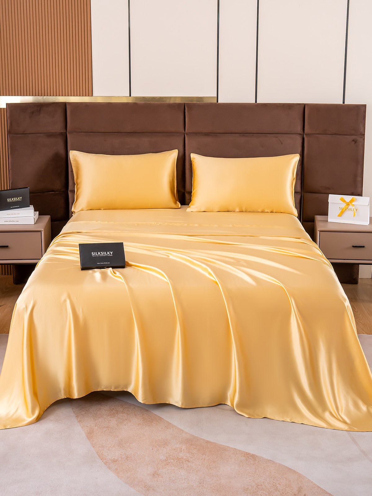 SilkSilky FI 19Momme Pure Silk Bedding Set Samppanja 001