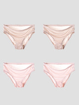 [Beige+LightPink] SilkSilky-FI Silk Knitted Panty 003