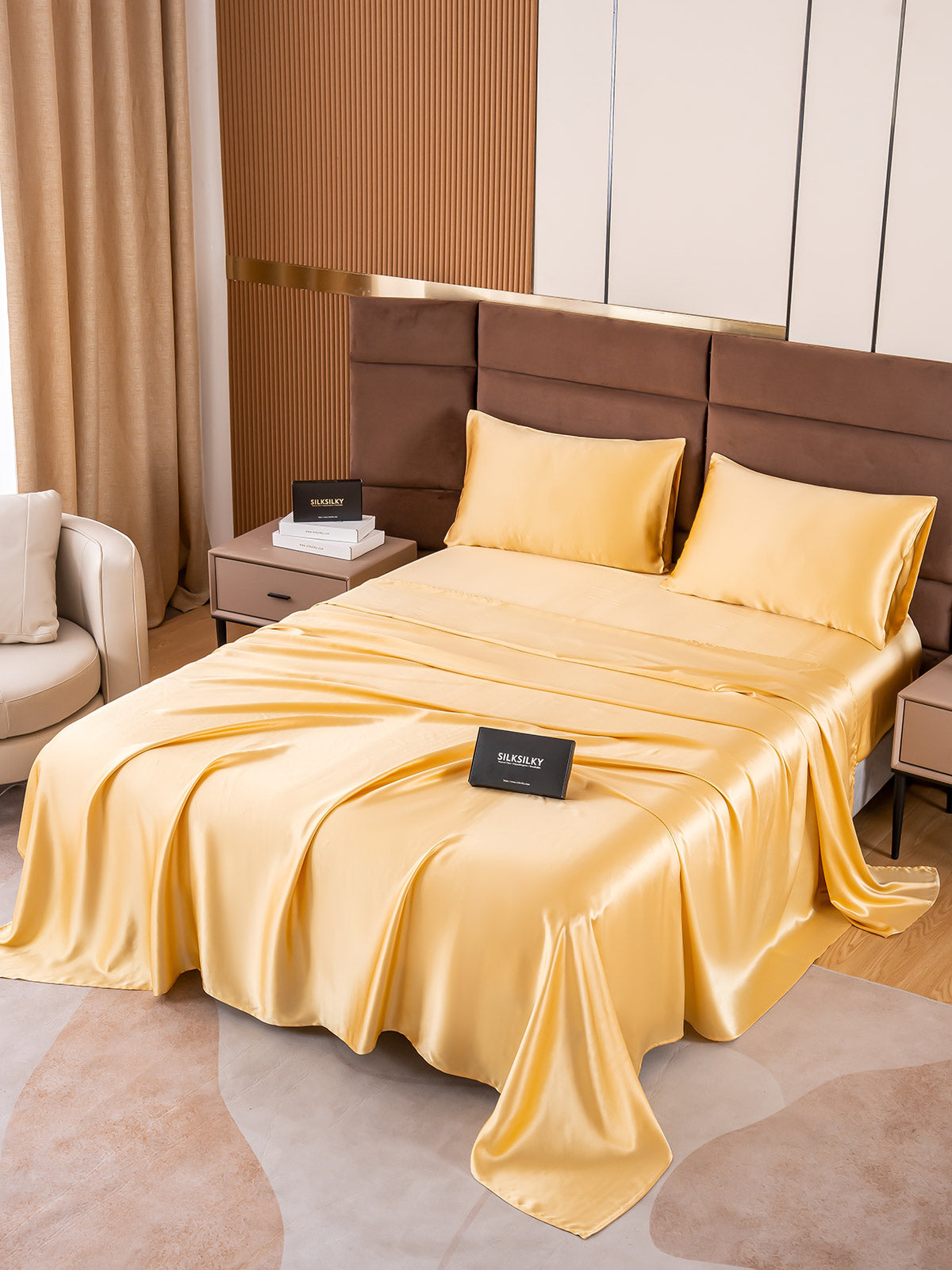 SilkSilky FI 19Momme Pure Silk Bedding Set Samppanja 002