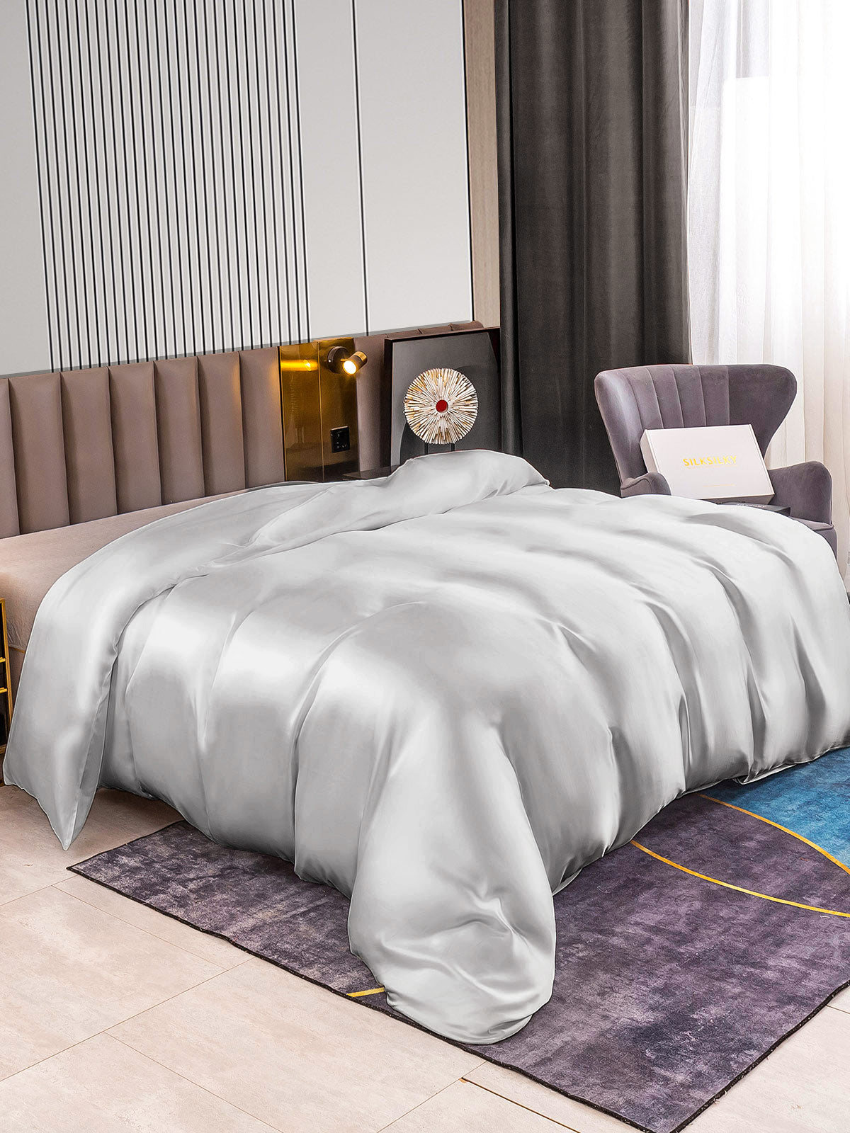 SilkSilky FI 22Momme Pure Silk Duvet Cover Hopea 002