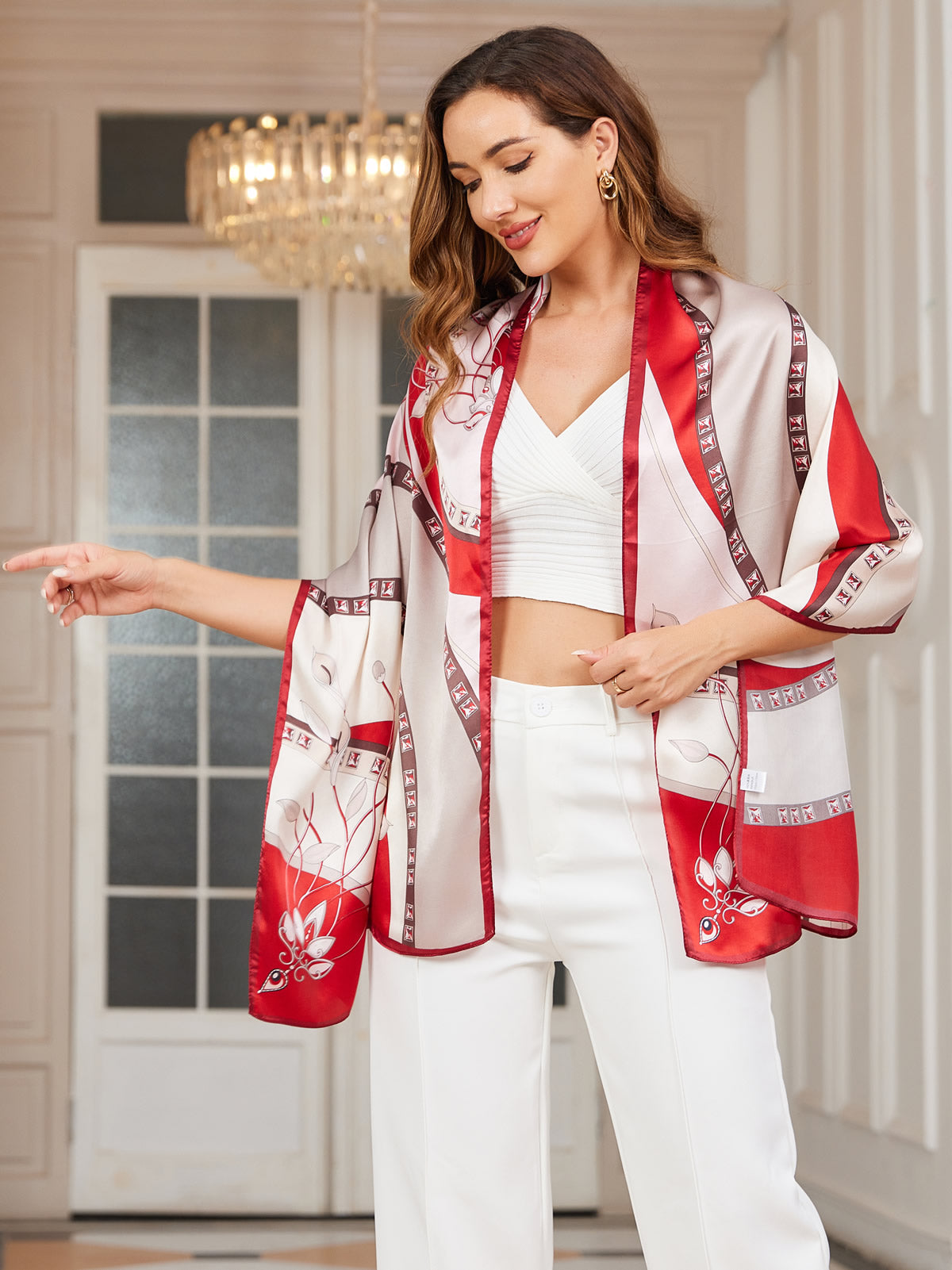 [P031] SilkSilky-FI Pure Silk Scarf 001